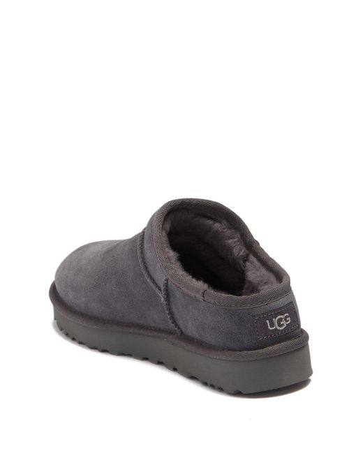 UGG Suede Classic Slipper in Gray | Lyst