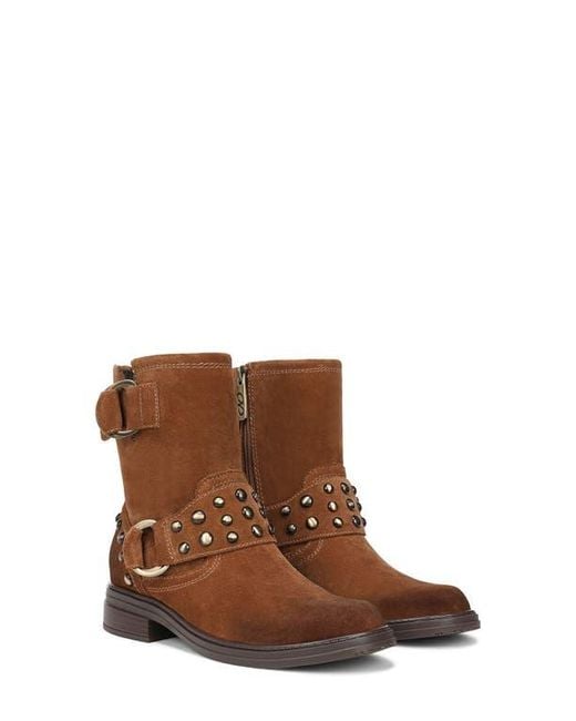 Naturalizer Brown Optimus Stud Moto Boot