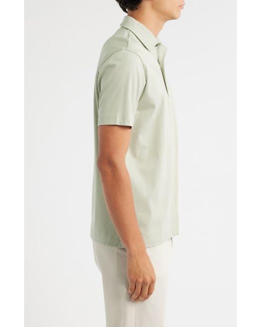 Aurélien Green Aur1 Solid Cotton Polo for men