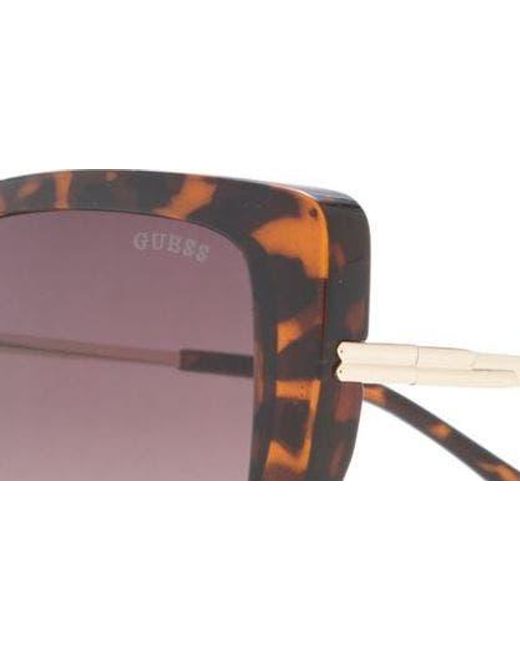 Guess Multicolor 56mm Butterfly Sunglasses