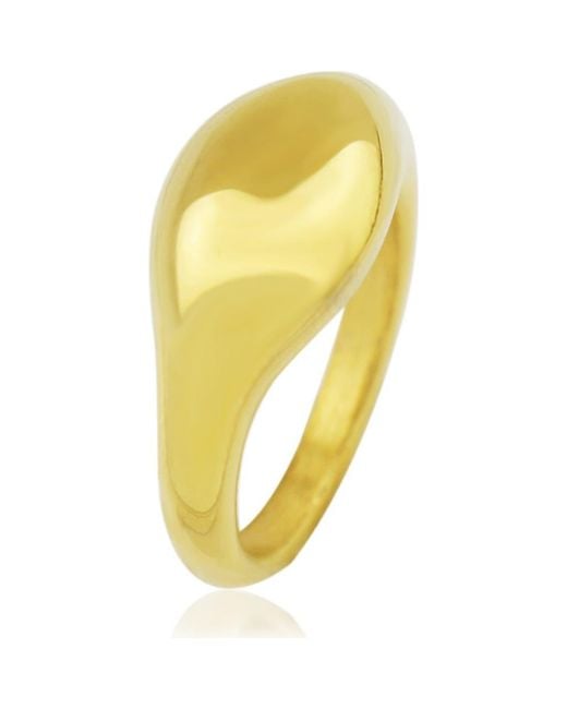 Rebel Yellow Wide Orb Ring