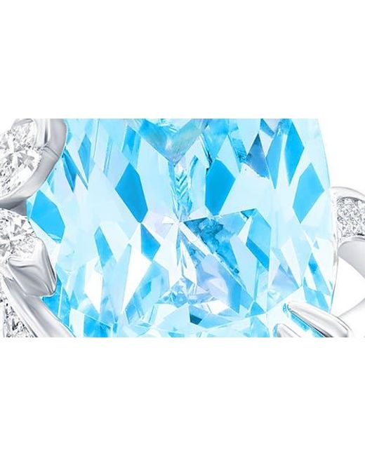 Suzy Levian Blue Gala Firework Butterfly Ring