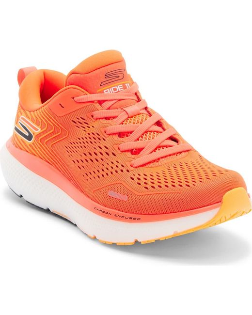 Go Run 11 Skechers Go Run Max Ride 11 Running Shoe in Orange for Men | Lyst