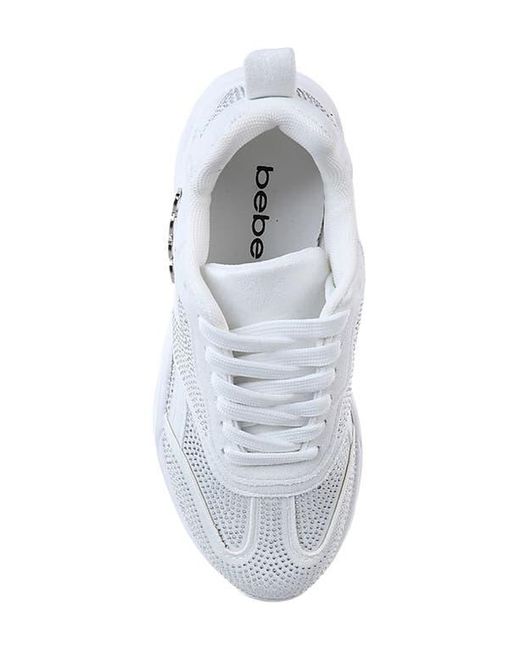 Bebe White Colorblock Sneaker