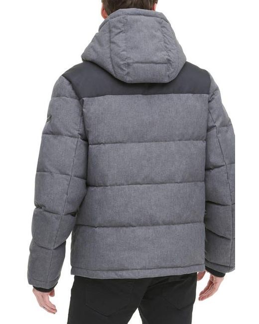 DKNY Gray Puffer Jacket for men