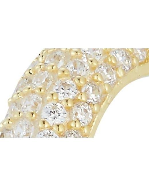 Glaze Jewelry Metallic Pavé Small Hoop Earrings