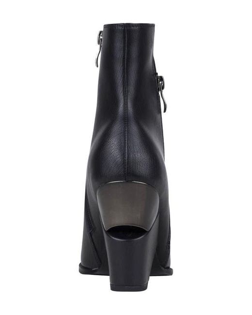 Ninety Union Black Galaxy Pointed Toe Wedge Boot