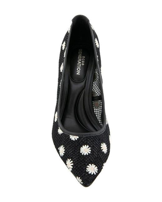 BCBGeneration Black Bissha Floral Pump