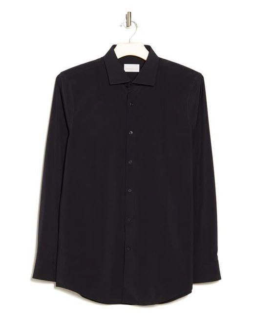 Perry Ellis Blue Performance Tech Solid Shirt for men
