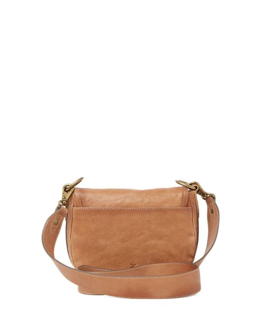 Frye lucy leather saddle on sale bag