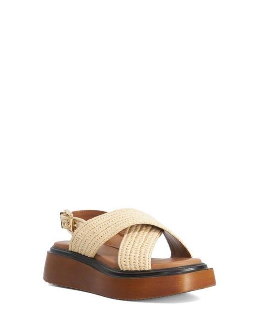 Dune Brown Lovess Platform Sandal