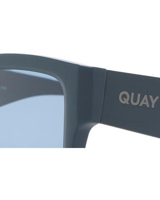 Quay Blue Fast Lane 52Mm Square Sunglasses