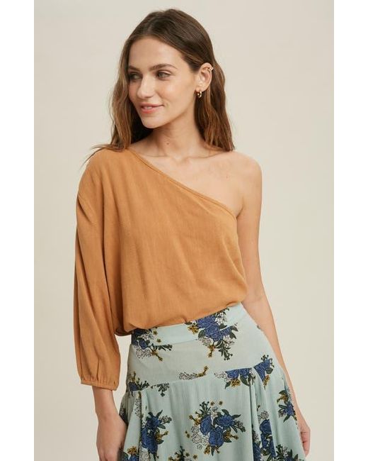Wishlist Blue One-Shoulder Top