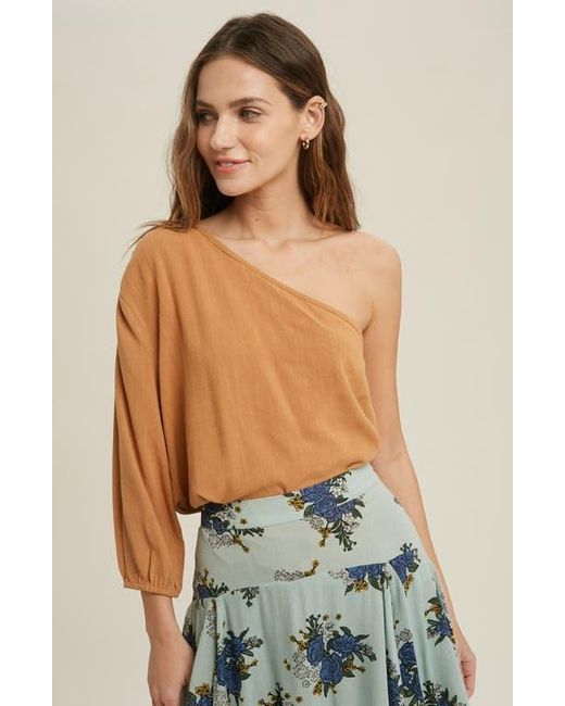 Wishlist Blue One-Shoulder Top