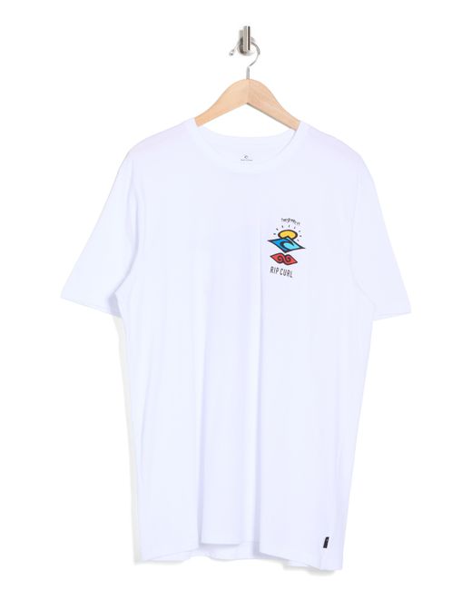 Rip Curl White The Search Graphic Tee for men