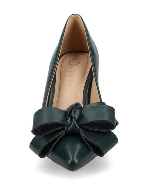 Journee Collection Blue Crystol Pump