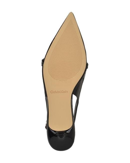 Calvin Klein Black Simira Kitten Heel Pump