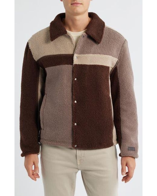 Ugg Brown Lachlan Uggfluff Shirt Jacket for men