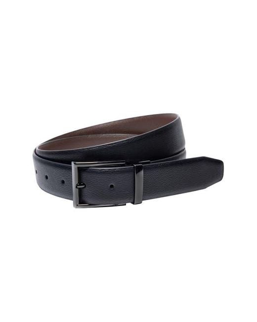 Nike Black Pebble Grain Faux Leather Belt for men