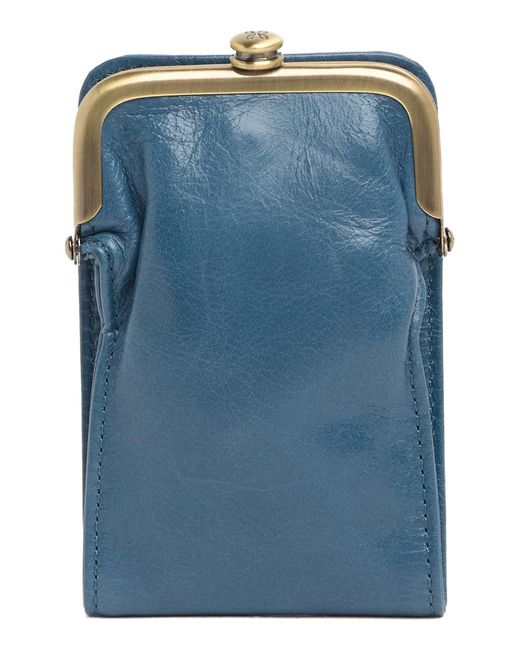 Hobo International Blue Kiss Lock Leather Purse In Riviera At Nordstrom Rack