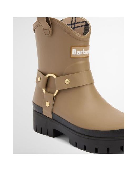 Barbour Brown Elley Harness Rain Boot