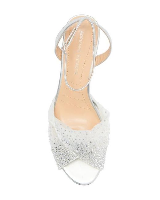Adrienne Vittadini White Grimbel Peep Toe Pump