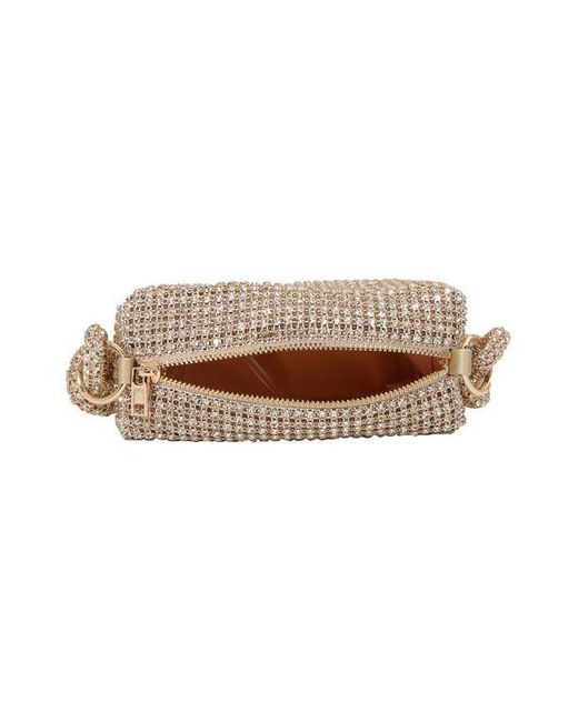 BERNESS Metallic Rhinestone Rectangular Shoulder Bag
