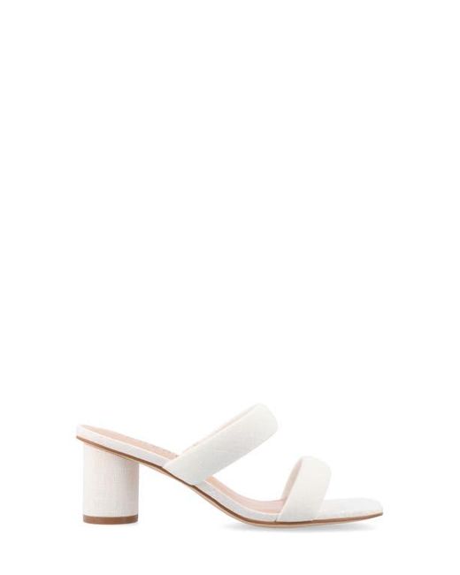 Journee Collection Natural Aniko Double Strap Sandal