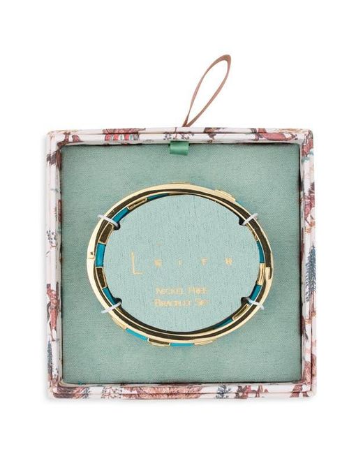 Leith Blue Tile Bracelet & Bangle Set