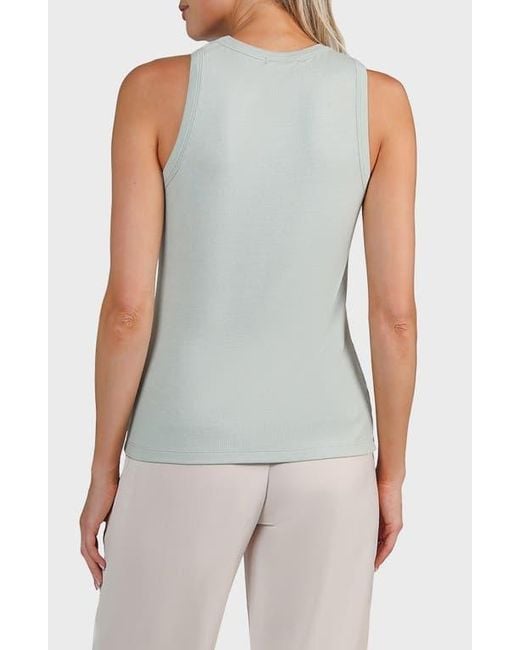 Matty M Blue Ribbed Tank