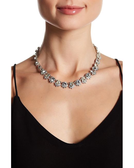 Givenchy Multicolor Crystal Accented Collar Necklace