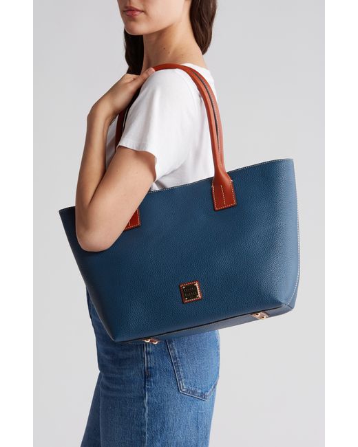 Dooney & Bourke Blue Small Russel Two-tone Tote Bag