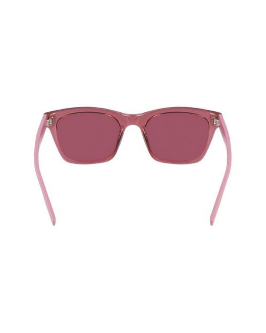 Converse Pink 53Mm Rectangular Sunglasses