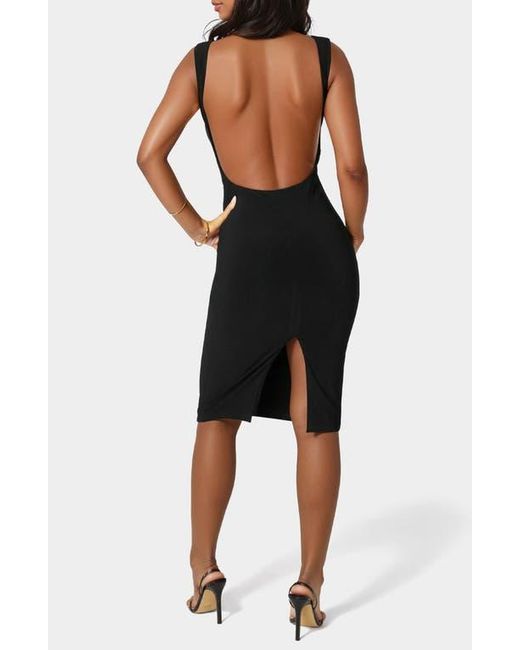 Bebe Black Open Back Minidress