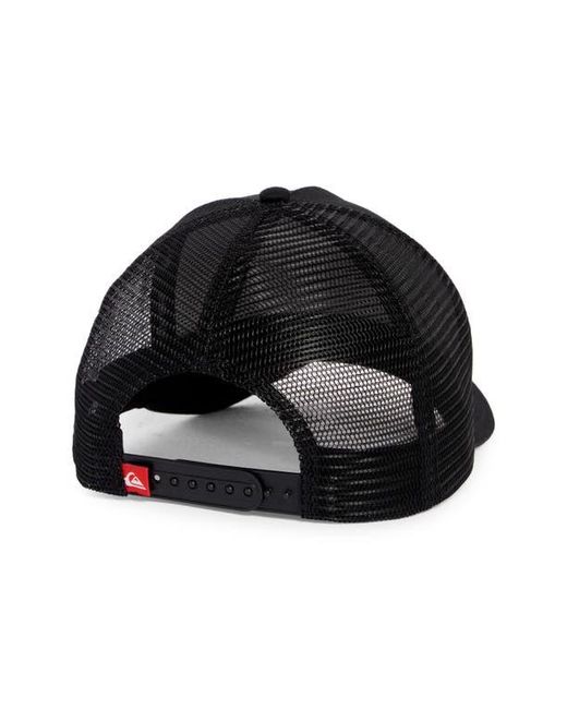 Quiksilver Black Hillside Mesh Baseball Cap for men