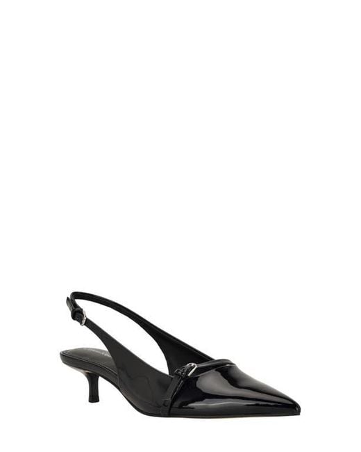 Calvin Klein Black Simira Kitten Heel Pump