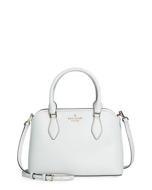 Kate Spade White Darcy Small Leather Satchel Bag