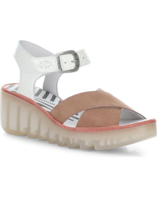 Fly London Berk754fly, Sandali Donna, Arancione Coral, 38 EU