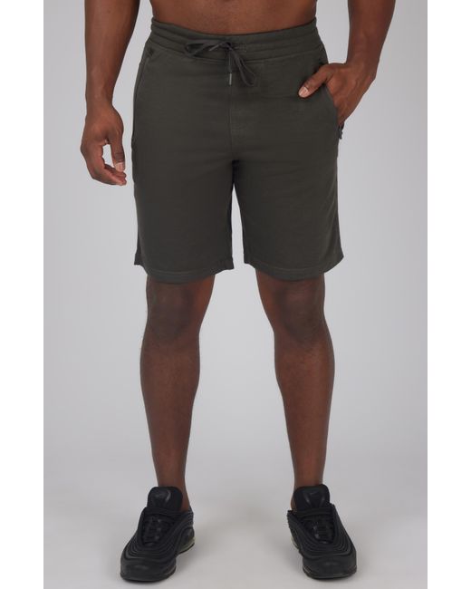 90 Degrees Black 2 Secure Zip Pocket Performance Shorts for men