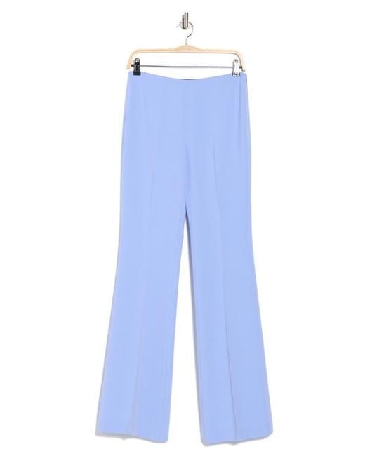 Theory Blue Demitria Flare Leg Crepe Pants