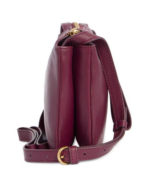 Vince Camuto Purple Laney Leather Crossbody Bag
