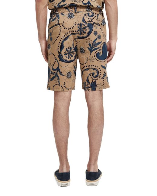 Scotch & Soda Natural Fave Stretch Cotton Twill Shorts for men