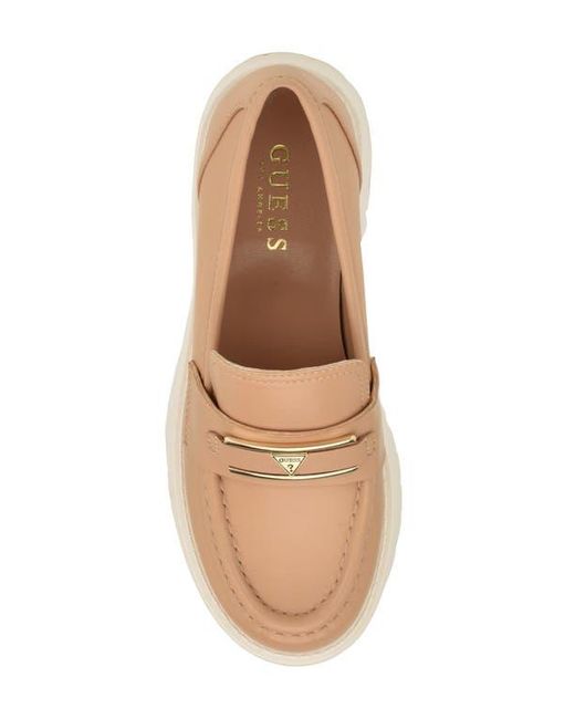 Guess Natural Tracer Platform Lug Loafer