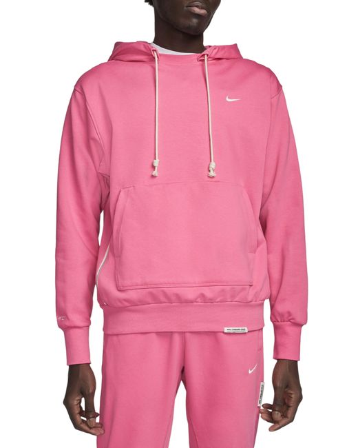 Nike Pink Dri-fit Standard Issue Hoodie Sweatshirt for men