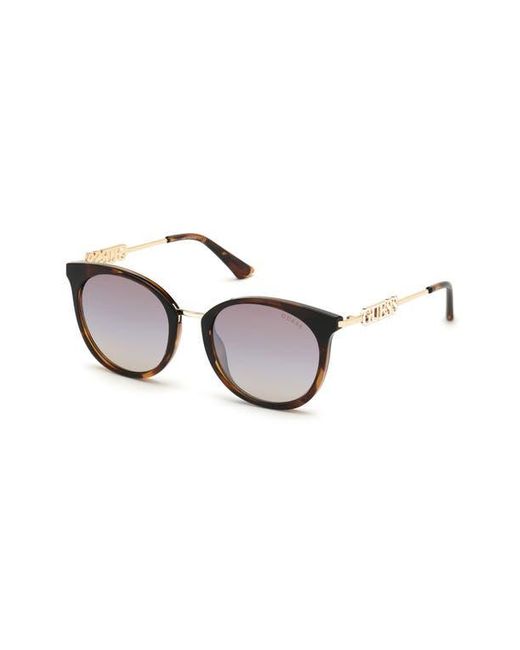 Guess Brown Round Sunglasses for men