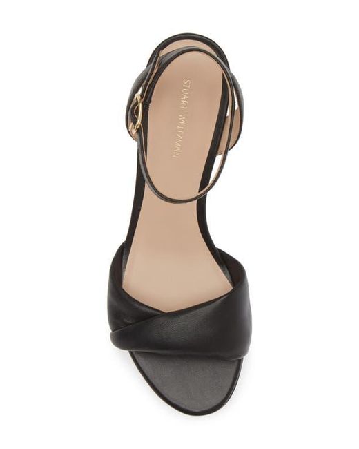 Stuart Weitzman Metallic Everly Block Heel Sandal