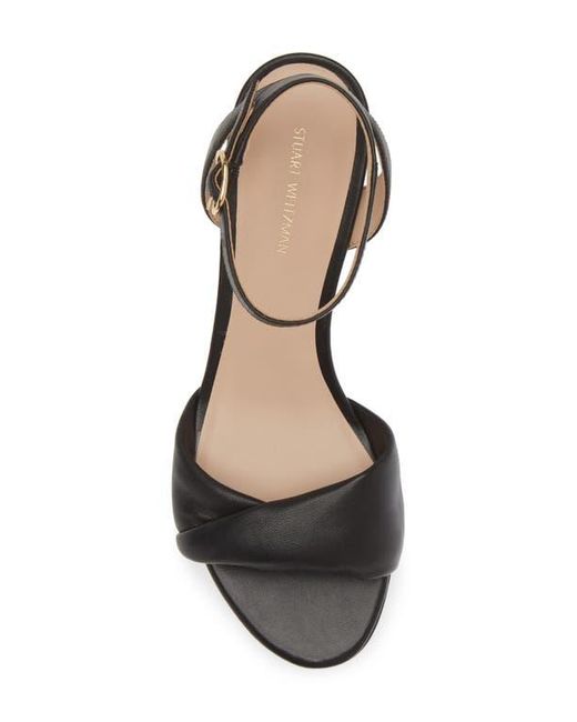 Stuart Weitzman Metallic Everly Block Heel Sandal