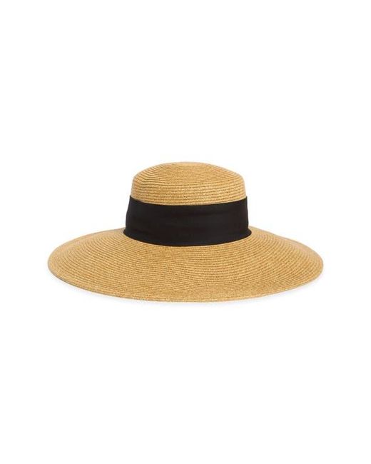 Nordstrom Rack Black Floppy Bow Sun Hat