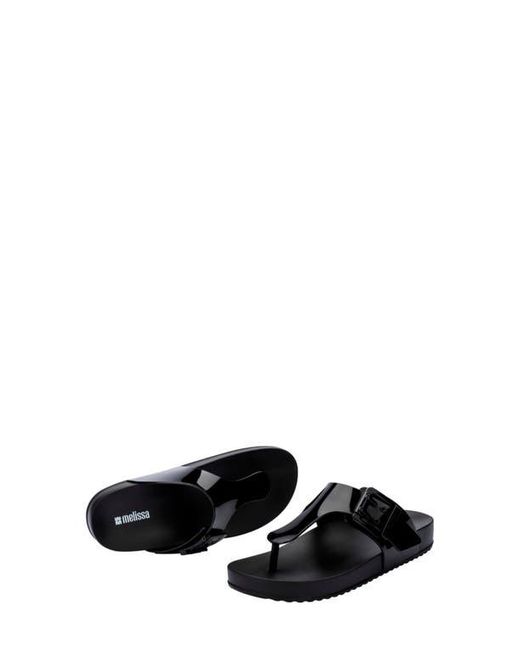 Melissa Black Cozy Platform Flip Flop