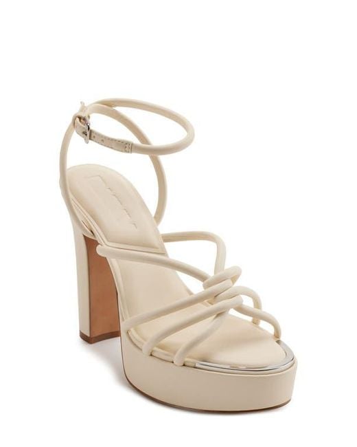 DKNY Natural Ankle Strap Platform Sandal